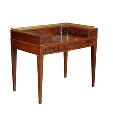 Scrivania Carlton House Desk Giorgio III Mogano - XIX Secolo Inghilterra