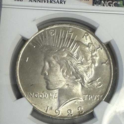 1923-P  $1 PEACE SILVER DOLLAR  MS 63, Collector Special Label: See Description