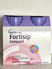 Image of 8 x Nutricia Fortisip Compact Protein strawberry – 125ml + 2 FREE Mocha !!