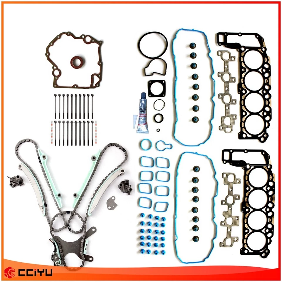 Juego de pernos de junta de cubierta de distribución y cadena para Dodge Dakota 00 01 4,7 L Foto 2 de 4