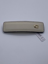 COACH Signature Leather Hair Barrette NWT Dus...