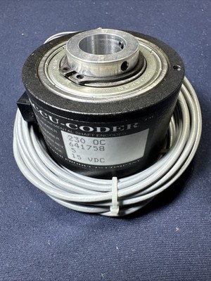 Accu-Coder Model 230-OC Bi-Directional Hollow Shaft Encoder, 15 VDC, 5 Cy/Rev