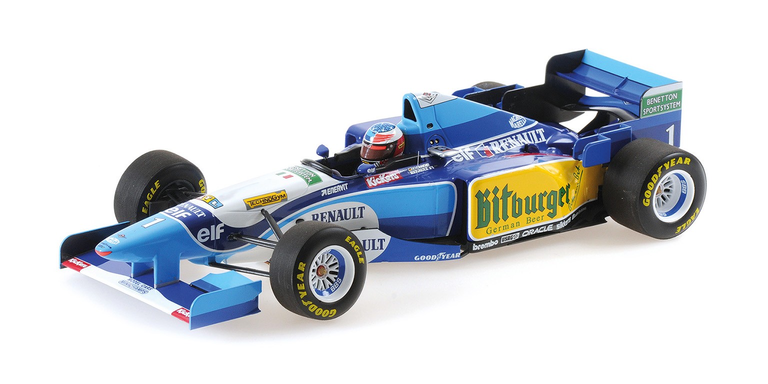 Minichamps 1/18 BENETTON B195 MICHAEL SCHUMACHER WIN BELGIUM WORLD CHAMPION 1995