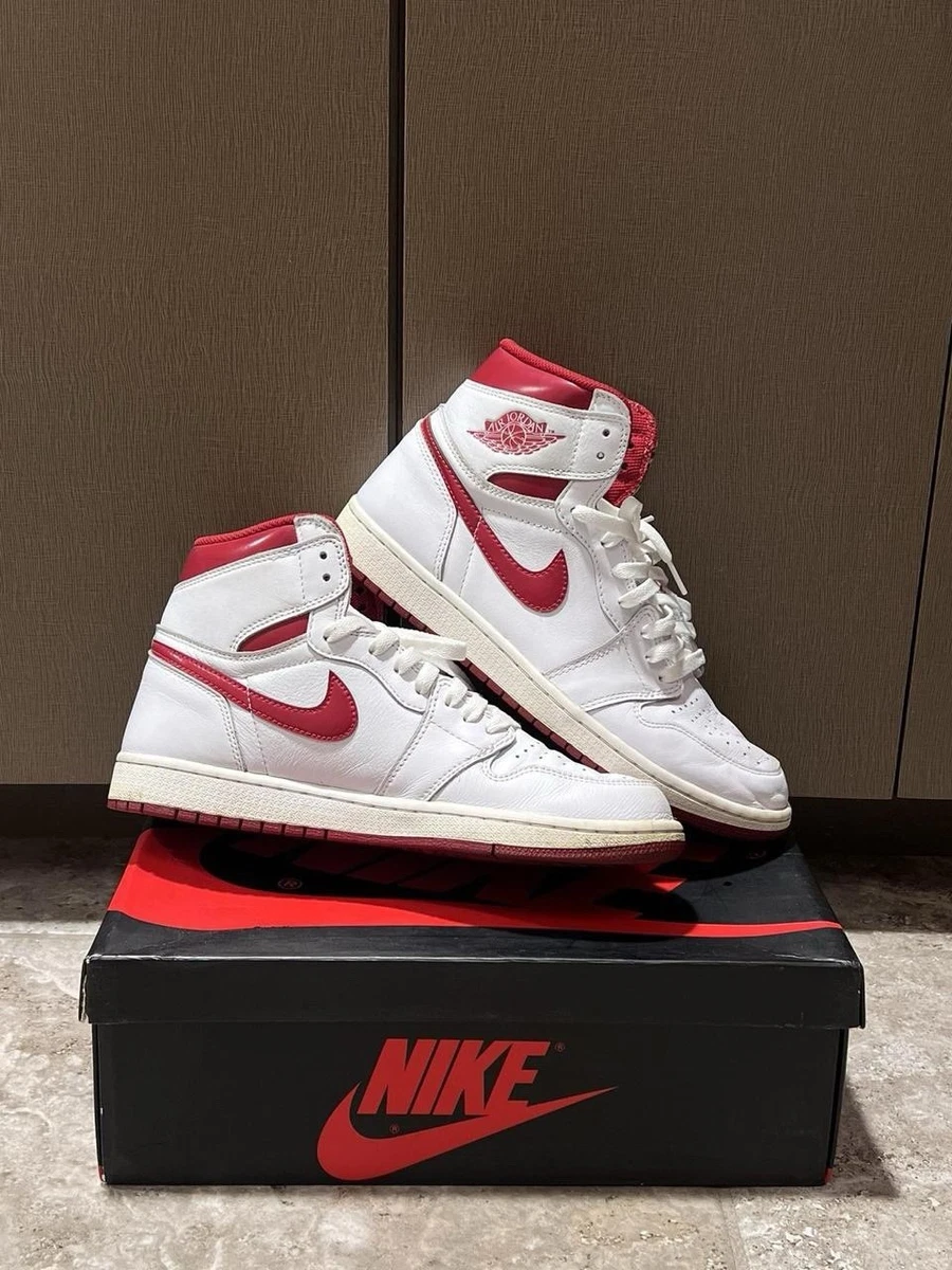 【USED】Nike Air Jordan 1 High OG Las mejores ofertas en Jordan 1 Retro OG High Metallic Red | eBay