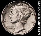1943 Silver Mercury Dime - Scarce  Uncirculated  Lustrous  No Reserve  #i6389