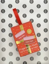NCLA BEAUTY Peppermint Swirl Lip Scrub & Lip Balm Set Ornament Box New