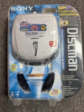 SONY D-E401 Silver Discman Stereo CD Player Walkman ESP2 Groove Brand New