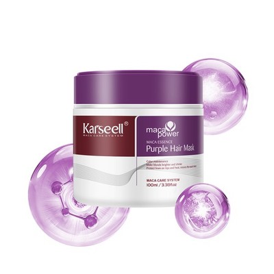 Karseell Purple Hair Mask Professional neutralisiert Messing- und Gelbtöne 100ml