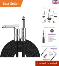 Professional 3M Black Guitar Lead - Durable Braided Cable for Any Instrument