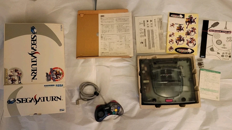 世嘉土星骷髅德比种马控制台日本系统。 盒装 — 第 2/4 张图片