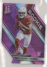 2018 Panini Spectra Rookies Neon Pink Prizm Die-Cut 10/15 Christian Kirk 8k4