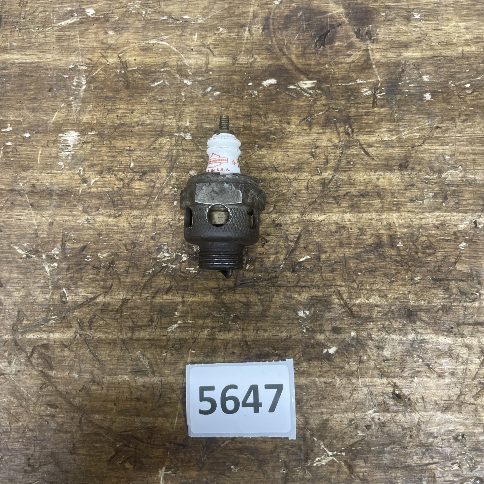 OEM CHAMPION Harley  No 4 Air-Cooled Spark Plug 18mm Knucklehead Flathead