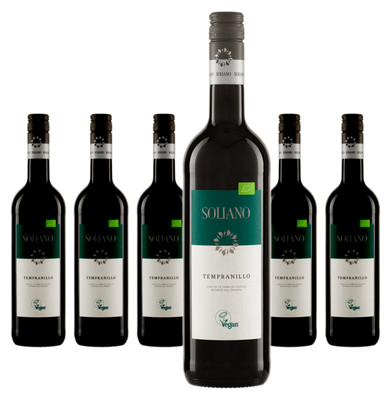 6 x Soliano Tempranillo Vino De La Tierra de Castilla   2024