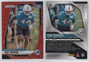 2024 Panini Prizm Rookies Red Wave Prizm /149 Chop Robinson #319 Rookie RC