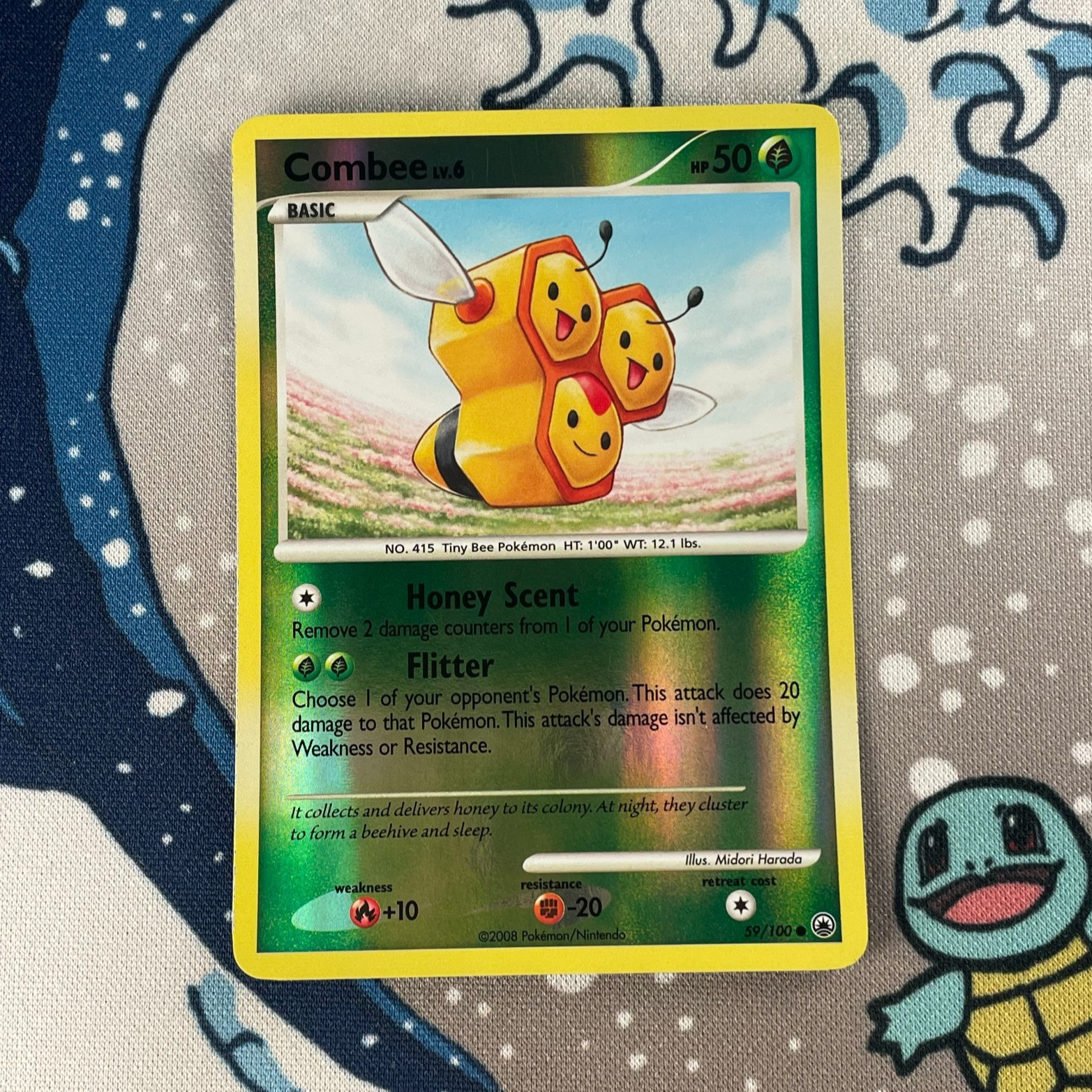 Combee 59/100 Reverse Holo Diamond & Pearl Majestic Dawn Pokemon Card 2008 NM/LP
