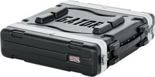Gator Cases Lightweight Molded 2U Rack Case HD Latches; 19.25" depth GR-2L
