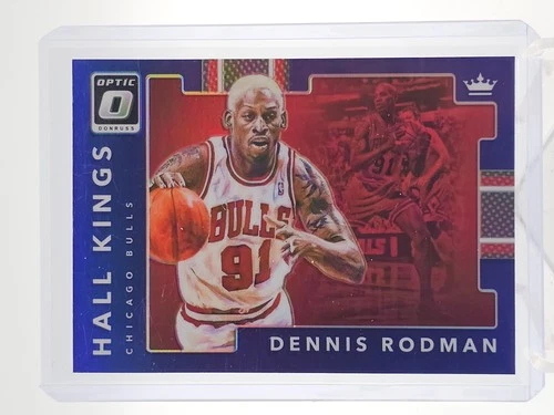 DENNIS RODMAN 2017-18 DONRUSS OPTIC HALL KINGS PURPLE PRIZM #29 BULLS Q7331