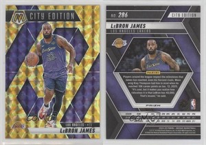 2024-25 Panini Mosaic City Edition Reactive Yellow Prizm LeBron James #286