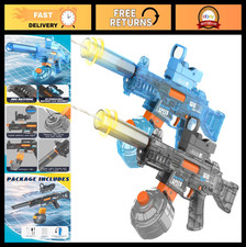 2-Pack Automatic Electric Water Guns - LED Light, 32FT Distance, Summer Fun Toys