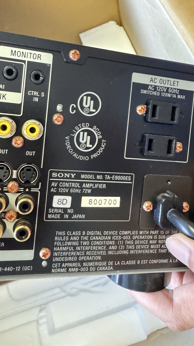 Sony TA-E9000ES Pre-Amp/Processor Amplifier for sale online | eBay
