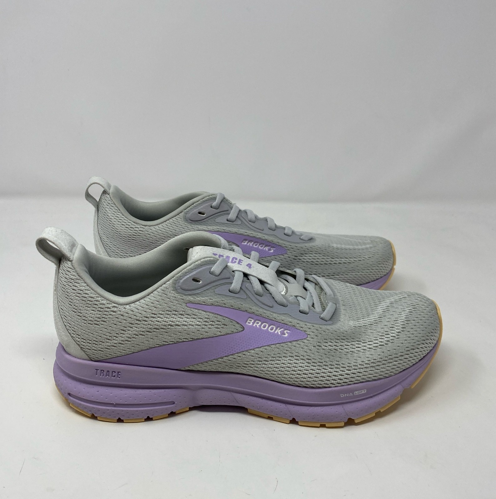- Oyster/purple/sherbet - Size 7.5 B