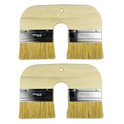 Multipurpose Wooden Handle Brush Natural Bristles For Limes Paint Smooth
