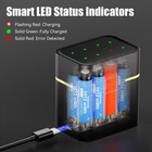 8Packs 1.5V CHICNOD AAA Fast 1512mWh Lithium Batteries Rechargeable with Charger — photo 5