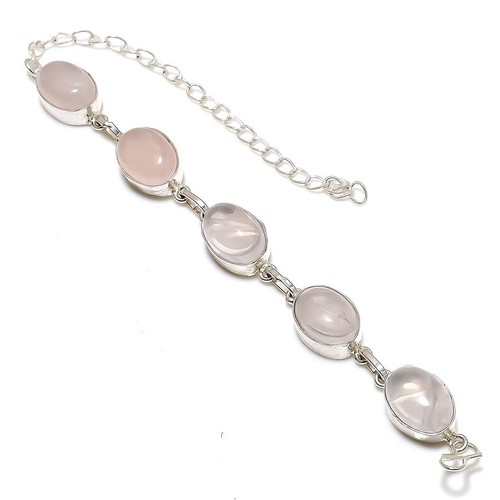 Bracciale A Catena Floreale Braccialetto In Argento Sterling Con