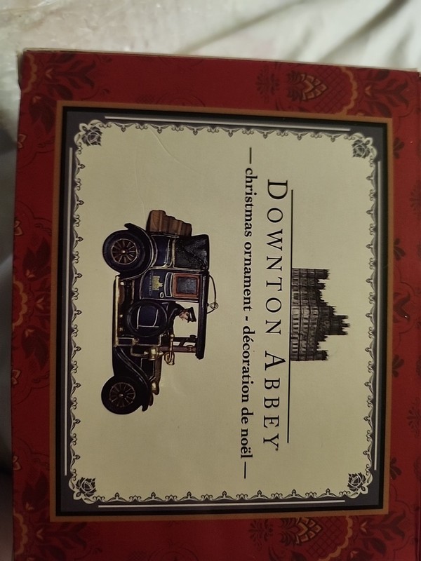 Downton Abbey Lord Grantham 1911 Renault Blue Car Kurt Adler Ornament w/ Box