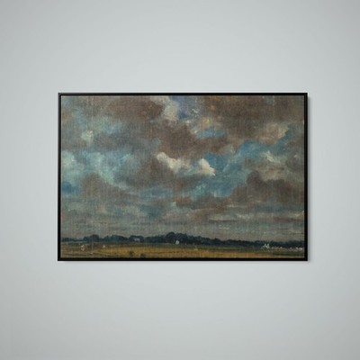 John Constable - Extensive Landscape With Grey Clouds - Paper or Canvas