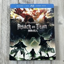 Attack on Titan Season 2 Blu-ray DVD Combo Pack Funimation 300 Min