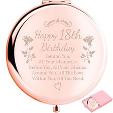 Birthday Gifts for Women Makeup Mirror 10th-85th Birthday Gifts for Sister Mo...