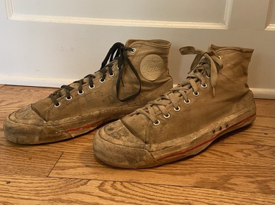 60s BALL-BAND JETS デッキシューズ US10 ヴィンテージ Vintage 1951 Red Ball JETS Ball-Band Men's Basket Ball Shoes