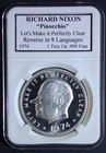 1 oz Silver Round/Medal 1974 Richard Nixon – Let's Make It Perfectly Clear *Rare