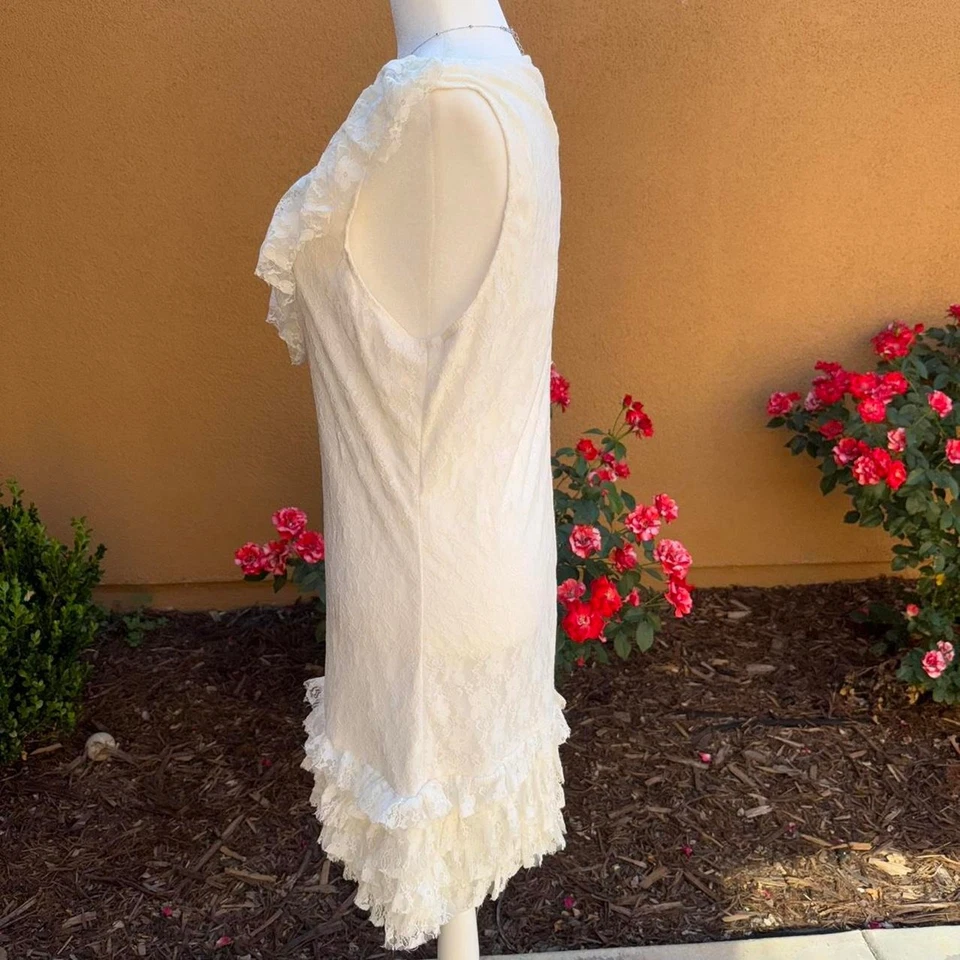 Кокетка ковбой с рюшами кружева midi платье - Изображение 4 из 4