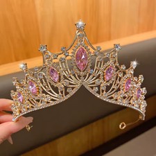 1 Large Crown Fashionable Temperament Crown Headband Sweet Wind Hair Accessory S