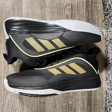 adidas Ownthegame 3.0 Men's 10.5 Basketball Shoes Black Gold Athletic Sneakers