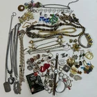 Lot of Junk Drawer Costume Jewelry Craft Broken Repair Repurpose Vintage Modern