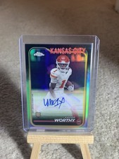 Xavier Worthy 2024 Topps Chrome Silver Refractor Rookie Auto