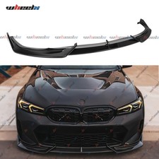 Front Bumper Lip Spoiler For 23-26 Bmw 330i M340i G20 Lci M-sport Glossy Black Front Bumper Lip Spoiler For 23-26 Bmw 330i M340i G20 Lci M-sport Glossy Black