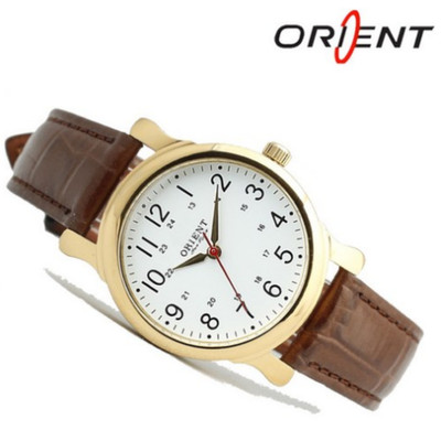 Orient Korean-made Woman's Classic Leather Band Wristwatch OT565FD