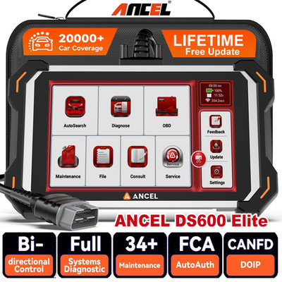 ANCEL DS600 elite KFZ OBD2 Diagnosegerät Alle System 34 Reset ECU Coding CAN-FD