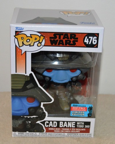 Star Wars Funko pop CAD BANE with TODO-360 476 NYCC 2021 Limited Edition Star Wars Funko pop CAD BANE with TODO-360 476 NYCC 2021 Limited Edition | Funko Pop | 2 Star Wars Funko pop CAD BANE with TODO-360 476 NYCC 2021 Limited Edition | Funko Pop