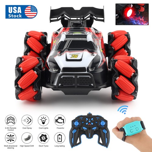 New 4WD Gesture Sensing Twist RC Stunt Car Remote Control Off-Road Toy Gifts USB