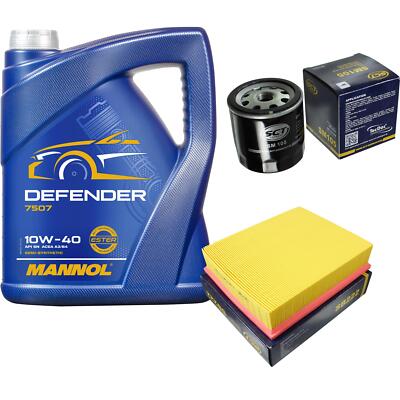 Ölwechsel Set 5L MANNOL Defender 10W-40 Motoröl + SCT Filter KIT 10129876