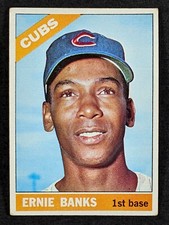 1966 Topps #110 Ernie Banks Chicago Cubs