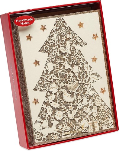 Papyrus Boxed Christmas Cards with Envelopes Joyful Christmas and Wonderful New - Picture 7 of 8