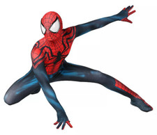 Scarlet Spiderman Costume Ben Reilly Spider-Man Cosplay Halloween Zentai Suit