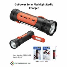 Solar Flashlight with AM/FM  Weatherband Radio