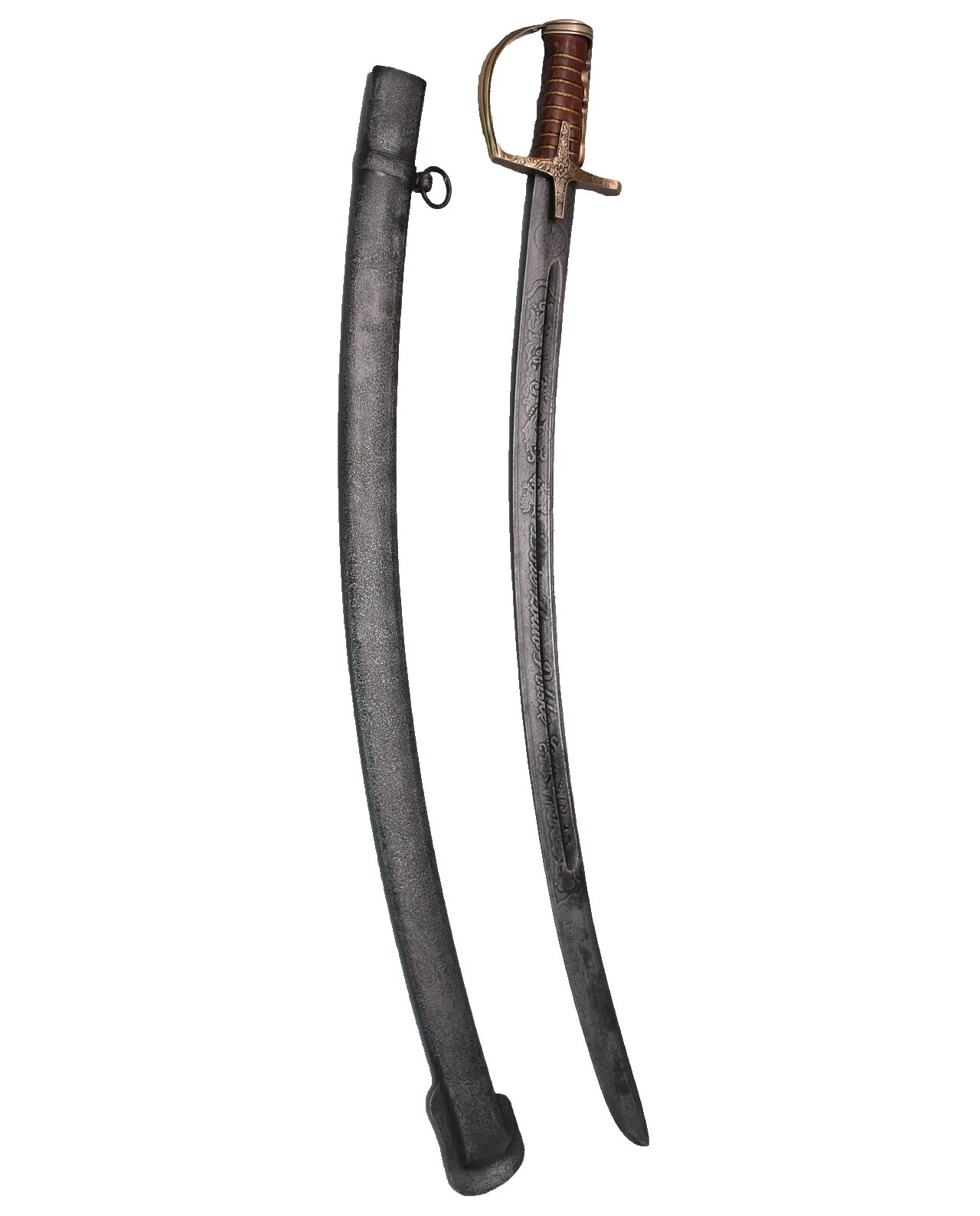 Leather Handle Reproduction Curved Collectible Swords & Sabers